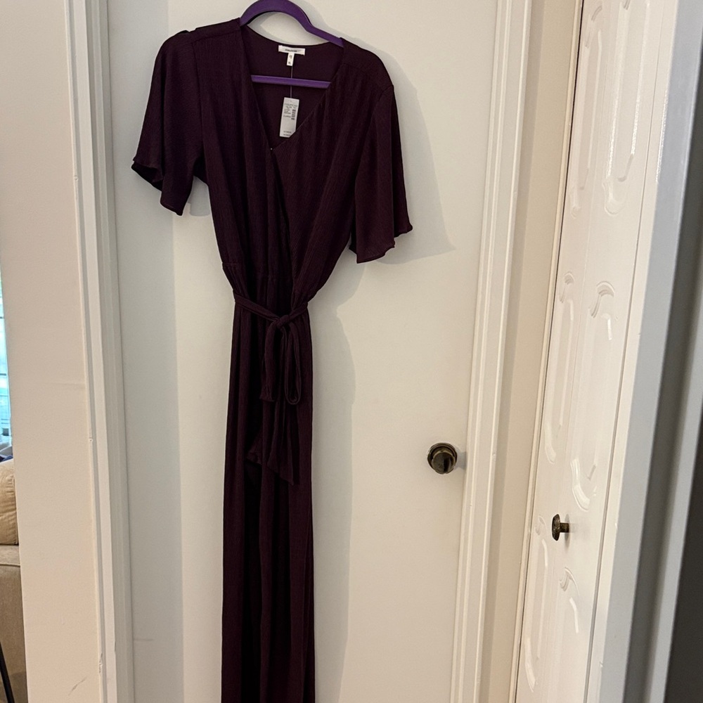 Elegant Dark Maroon Pant Romper